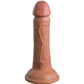 KING COCK - ELITE REALISTIC VIBRATING & SILICONE DILDO 15.2 CM CARAMEL